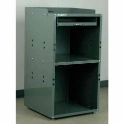 Stackbin Open Computer Cabinet, 27"W x 24"D x 42"H, Blue