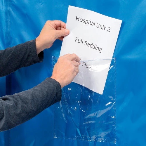 Nexel® Galvanized Steel Linen Cart with Nylon Cover, 4 Shelves, 72"L x 18"W x 80"H - Image 6