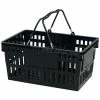 VersaCart ® Black Plastic Shopping Basket 26 Liter With Black Plastic Grips Wire Handle - Pkg Qty 12