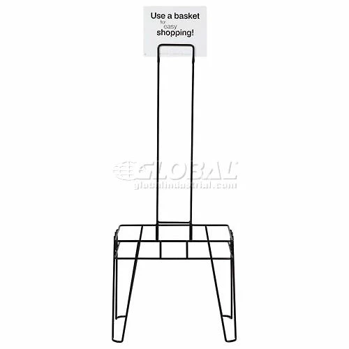 VersaCart ® Hand Basket Stand and Sign for 26 Liter Shopping Basket
