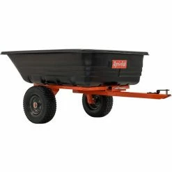 Agri-Fab® 12" Utility Poly Cart, 65-84/100"L x 34-89/100"W x 26-89/100"H, Black