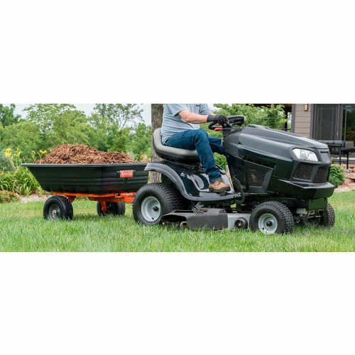 Agri-Fab® 12" Utility Poly Cart, 65-84/100"L x 34-89/100"W x 26-89/100"H, Black - Image 2