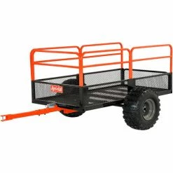 Agri-Fab® ATV/UTV Cart, 88-9/10"L x 52-53/100"W x 35-3/4"H, Black