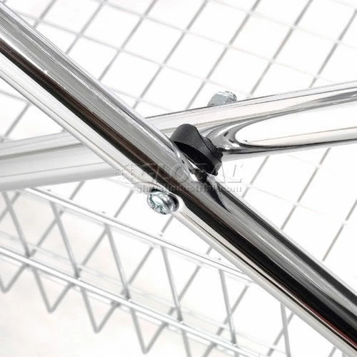 Global Industrial Wire Utility Basket Mail Cart, 200 Lb. Capacity - Image 3