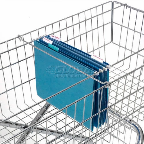 Global Industrial Wire Utility Basket Mail Cart, 200 Lb. Capacity - Image 7