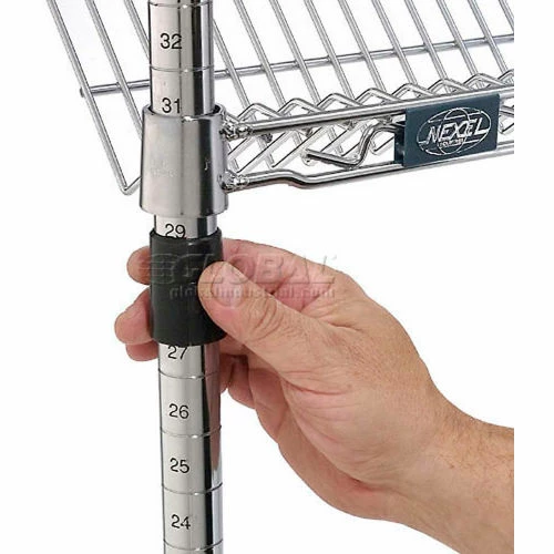 Nexel® Slant Wire Shelving Suture Cart, 4 Shelves, 36"W x 18"L x 69"H - Image 3