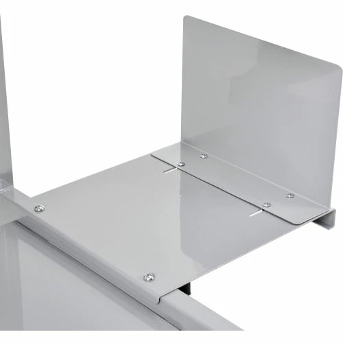 Global Industrial™ Mobile Computer Workstation with Printer Shelf and CPU Holder, Gray - Image 10
