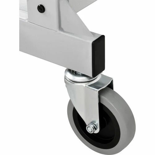 Global Industrial™ Mobile Computer Workstation with Printer Shelf and CPU Holder, Gray - Image 12