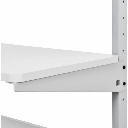 Global Industrial™ Mobile Computer Workstation with Printer Shelf and CPU Holder, Gray - Image 14