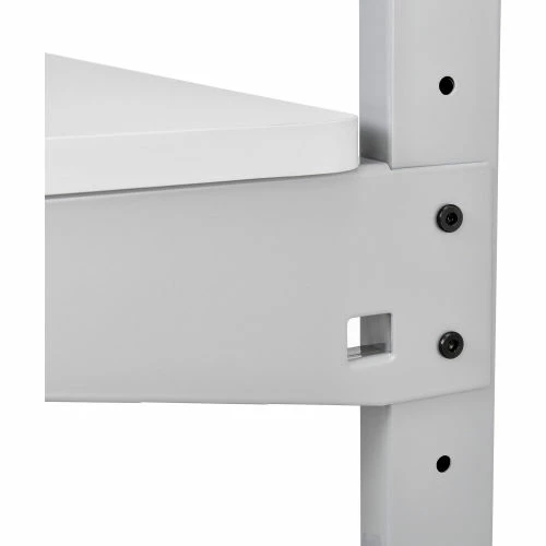 Global Industrial™ Mobile Computer Workstation with Printer Shelf and CPU Holder, Gray - Image 15