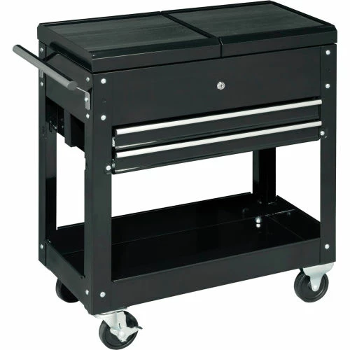 Global Industrial 27" 2-Drawer Tool Cart With Sliding Top - Image 6
