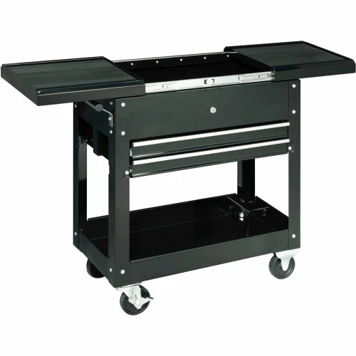 Global Industrial 27" 2-Drawer Tool Cart With Sliding Top - Image 7