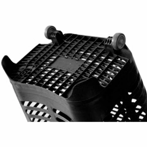 Versacart® Gendouble Black Rolling Basket 55 Liter with 2 Fixed Wheels - Image 2