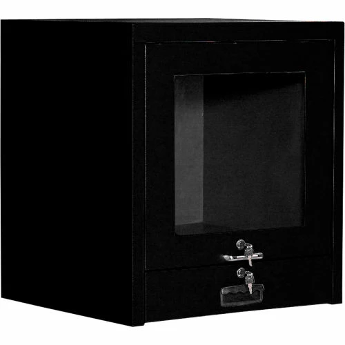 Global Industrial Countertop CRT Computer Cabinet, Black