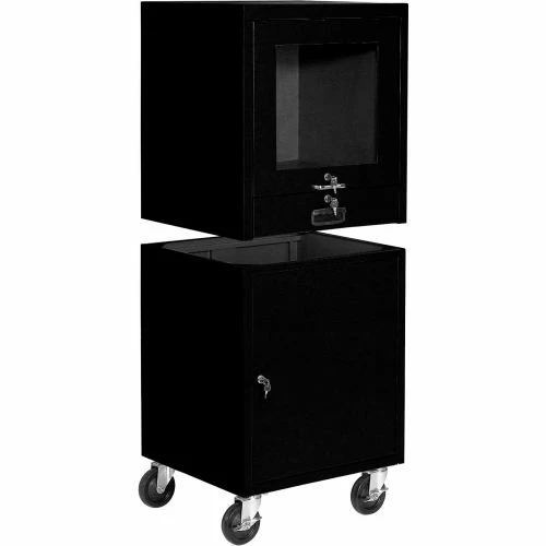Global Industrial Countertop CRT Computer Cabinet, Black - Image 10