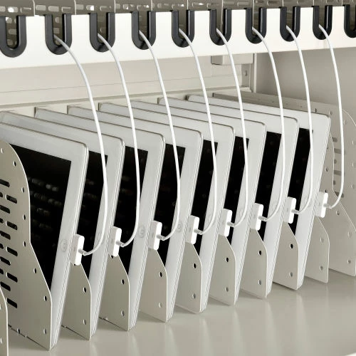Global Industrial 16-Device Charging Cabinet for Chromebooks and Tablets, Putty, Unassembled - Image 3