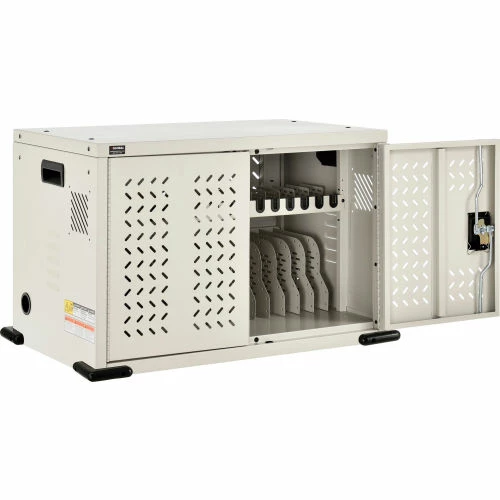 Global Industrial 16-Device Charging Cabinet for Chromebooks and Tablets, Putty, Unassembled - Image 5