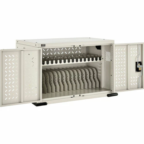 Global Industrial 16-Device Charging Cabinet for Chromebooks and Tablets, Putty, Unassembled - Image 7