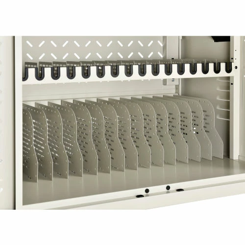 Global Industrial 16-Device Charging Cabinet for Chromebooks and Tablets, Putty, Unassembled - Image 8