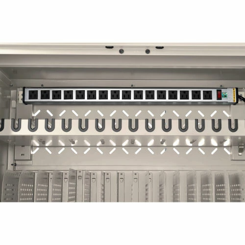 Global Industrial 16-Device Charging Cabinet for Chromebooks and Tablets, Putty, Unassembled - Image 9