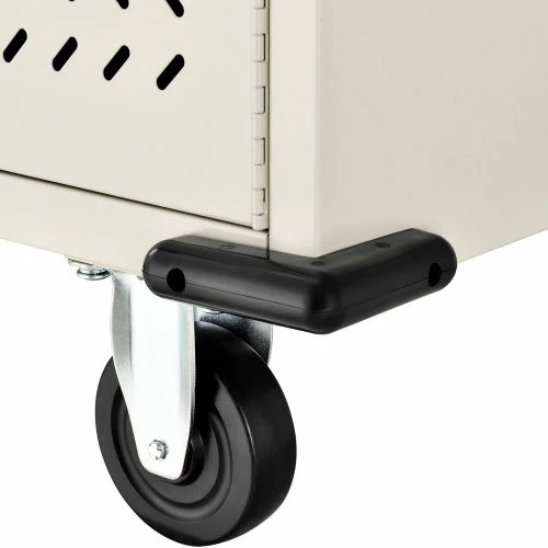 Global Industrial 32-Device Charging Cart for Chromebooks and Tablets, Putty, Unassembled - Image 16