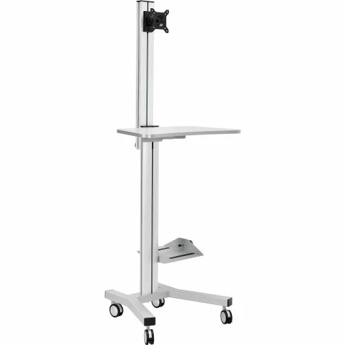 Global Industrial Mobile Height Adjustable Desktop Computer Workstation - Image 2