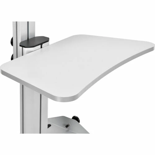 Global Industrial Mobile Height Adjustable Desktop Computer Workstation - Image 4