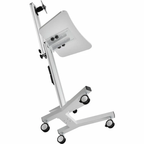 Global Industrial Mobile Height Adjustable Desktop Computer Workstation - Image 8