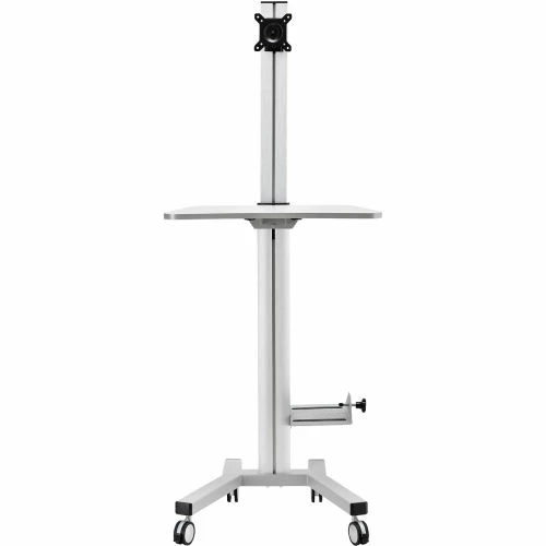 Global Industrial Mobile Height Adjustable Desktop Computer Workstation - Image 9