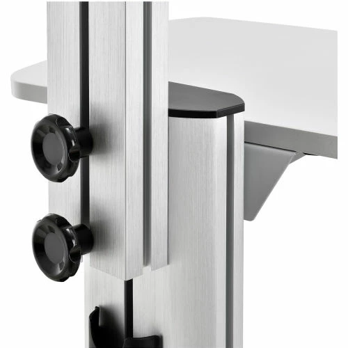 Global Industrial Mobile Height Adjustable Desktop Computer Workstation - Image 12