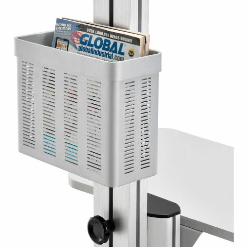 Global Industrial Mobile Height Adjustable Desktop Computer Workstation - Image 16