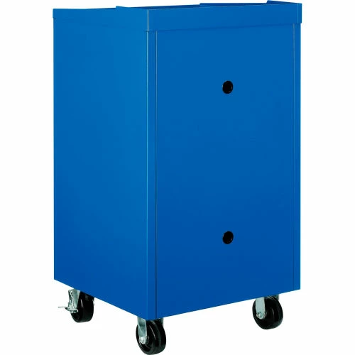 Global Industrial Mobile Computer Workstation, Blue, Assembled - Image 7