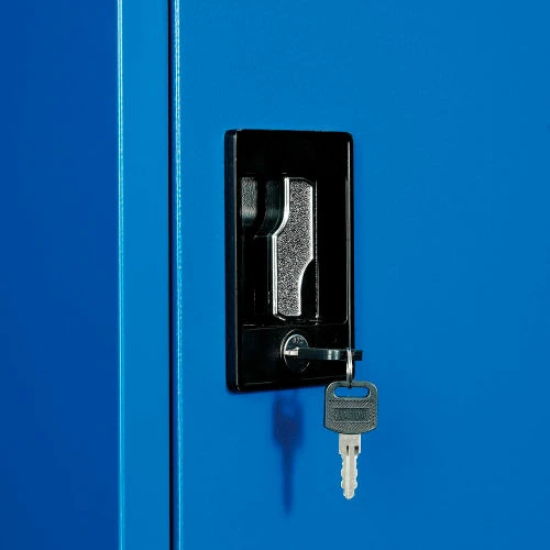 Global Industrial Mobile Computer Workstation, Blue, Assembled - Image 10