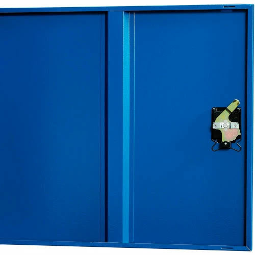 Global Industrial Mobile Computer Workstation, Blue, Assembled - Image 11