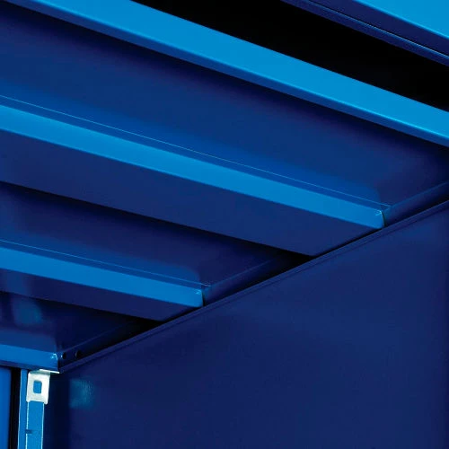 Global Industrial Mobile Computer Workstation, Blue, Assembled - Image 13