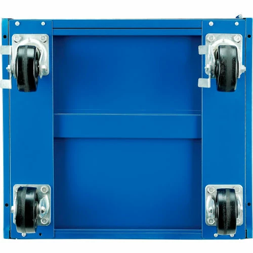 Global Industrial Mobile Computer Workstation, Blue, Assembled - Image 15