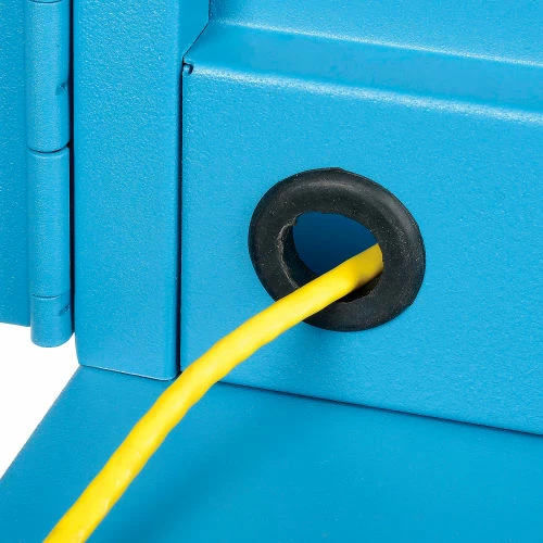 Global Industrial Countertop Fold-Out Computer Cabinet, Blue - Image 15