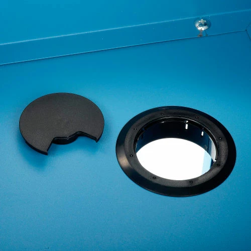 Global Industrial Countertop Fold-Out Computer Cabinet, Blue - Image 17