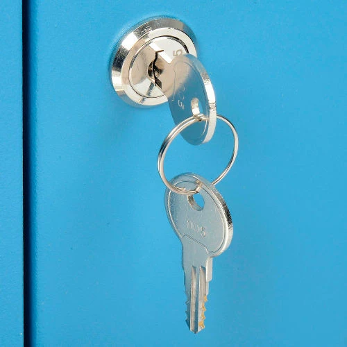 Global Industrial Countertop Fold-Out Computer Cabinet, Blue - Image 20