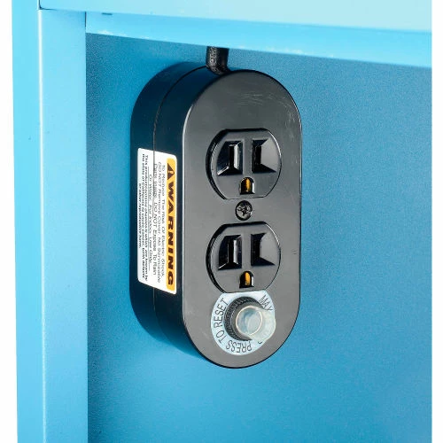 Global Industrial Countertop Fold-Out Computer Cabinet, Blue - Image 23