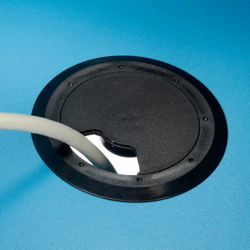 Global Industrial Mobile Fold-Out Computer Cabinet, Blue, Assembled - Image 26