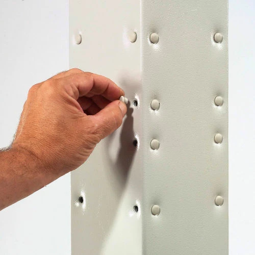 Global Industrial 81"H Stationary Floor Mount Orbit Computer Station Power Outlets Beige - Image 16