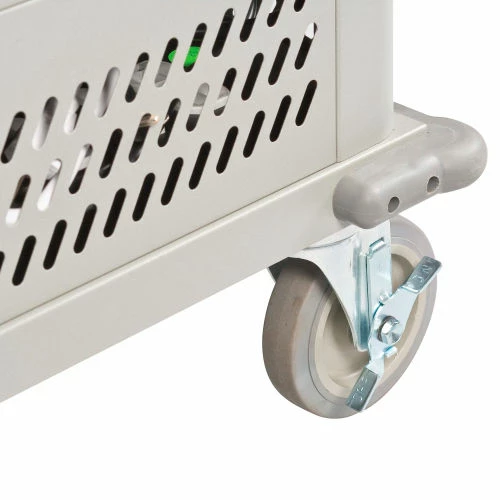 Datum LapTop Storage and Charging Cart, 32-Device Capacity, Light Gray - Image 5