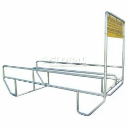 VersaCart® Double Outdoor Shopping Cart Corral with Divider 12'L x 60"W