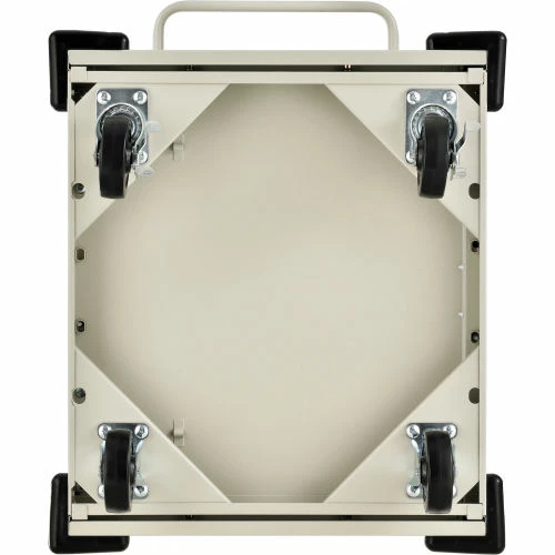 Global Industrial Mobile Charging Cart for 12 Chromebooks and Tablets, Putty, Unassembled - Image 19