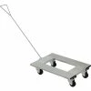 Vestil Aluminium Channel Dolly W/ Handle, 24"L x 18"W, 900 lb. Capacity