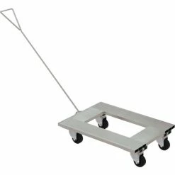 Vestil Aluminium Channel Dolly W/ Handle, 30"L x 21"W, 900 lb. Capacity