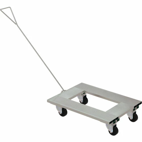 Vestil Aluminium Channel Dolly W/ Handle, 30"L x 21"W, 900 lb. Capacity