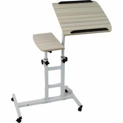 Mind Reader Products Mind Reader Rolling Standing Desk With Adjustable Desk, White