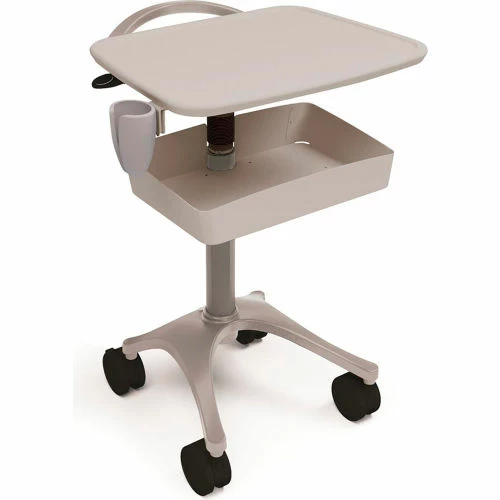 Ergotron® Zido® Ultrasound Medical Cart, Cool Gray